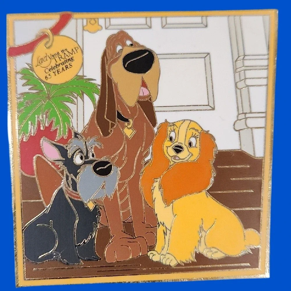 Preproduction Disney Pin LADY TRUSTY‎ JOCK DOGS TRAMP PP Proof